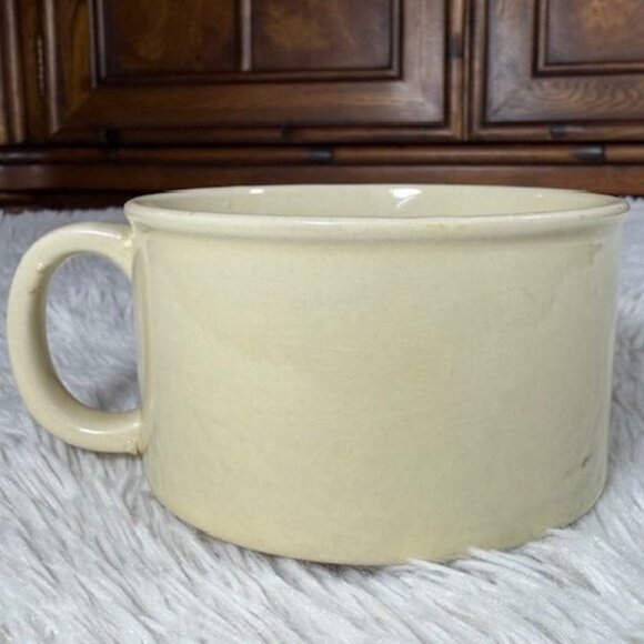 Vintage Set of 4 Vegetable Soup Bowl Stoneware Mugs - Picture 11 of 14
